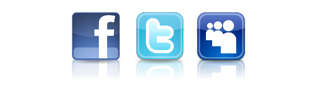 GoFlex net overview Facebook, Twitter & MySpace icons