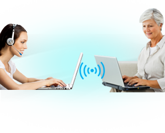 ordinateur portable mac avec icône sans fil