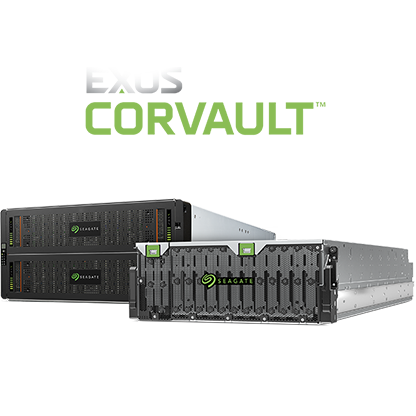 Exos CORVAULT 5U84 and 4U106 with Mozaic 3+