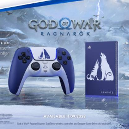 Seagate lança edição limitada de HD externo com a temática de God of War:  Ragnarok 