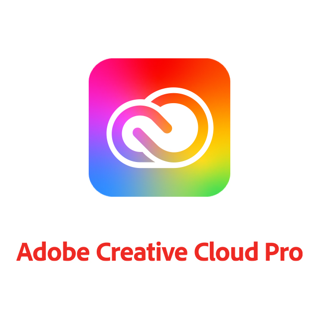 Adobe® Creative Cloud Pro logo with a multicolor gradient icon and the words “Adobe® Creative Cloud Pro.”