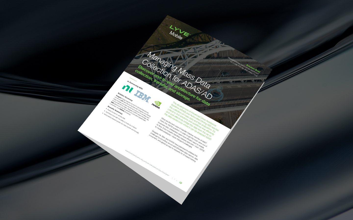 Lyve Mobile Mass Data Collection for ADAS/AD Solution Brief