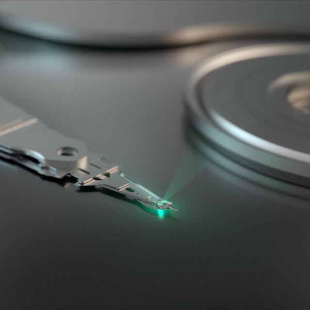 HAMR laser in action.