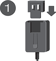 Inserting the Expansion Desktop adapter plug