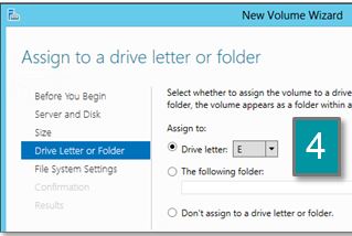 Screen shot showing drive letter
