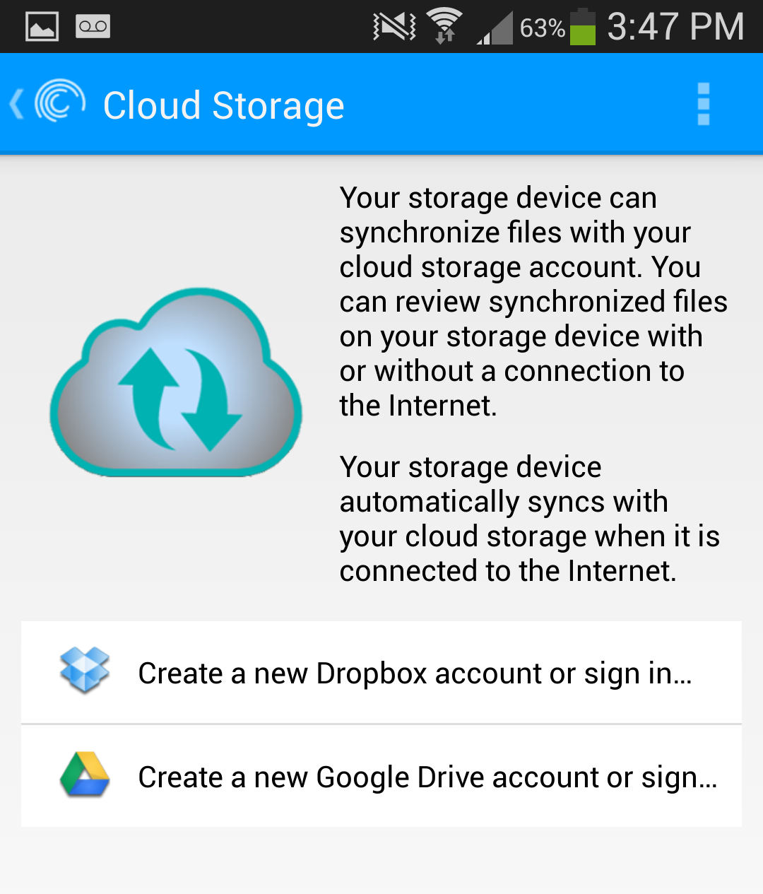 Cloud dropbox