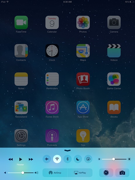 iOS Control Center