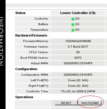 Controller Shutdown button