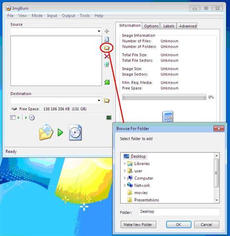 Step 5 - Browse for folder