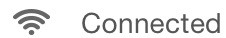 Image of the WiFi Connected