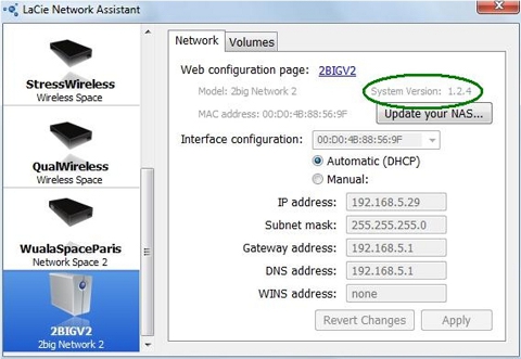 Choose drive and verify version