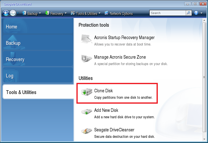 Cloning a How to Perform a Clone from the Bootable Media with DiscWizard | Support Seagate US