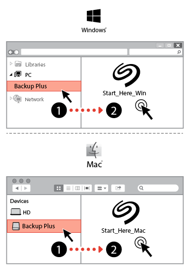 reformat seagate backup plus pc