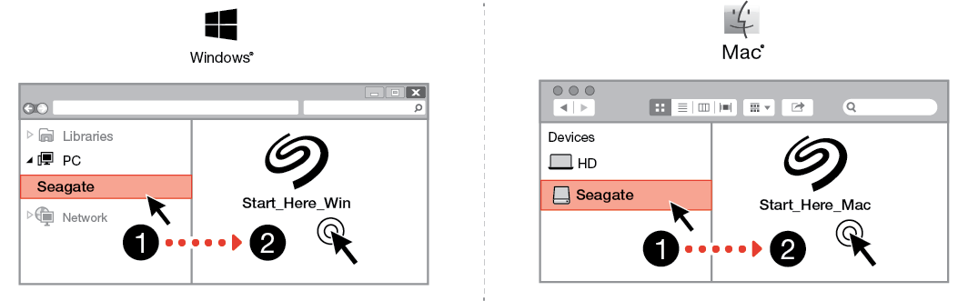 how to use seagate backup plus drive 2.0 with pc