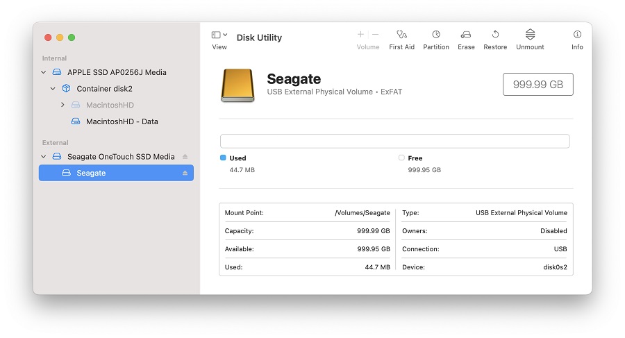 trying to format seagate drive to exfat trying to format seagate drive to exfat