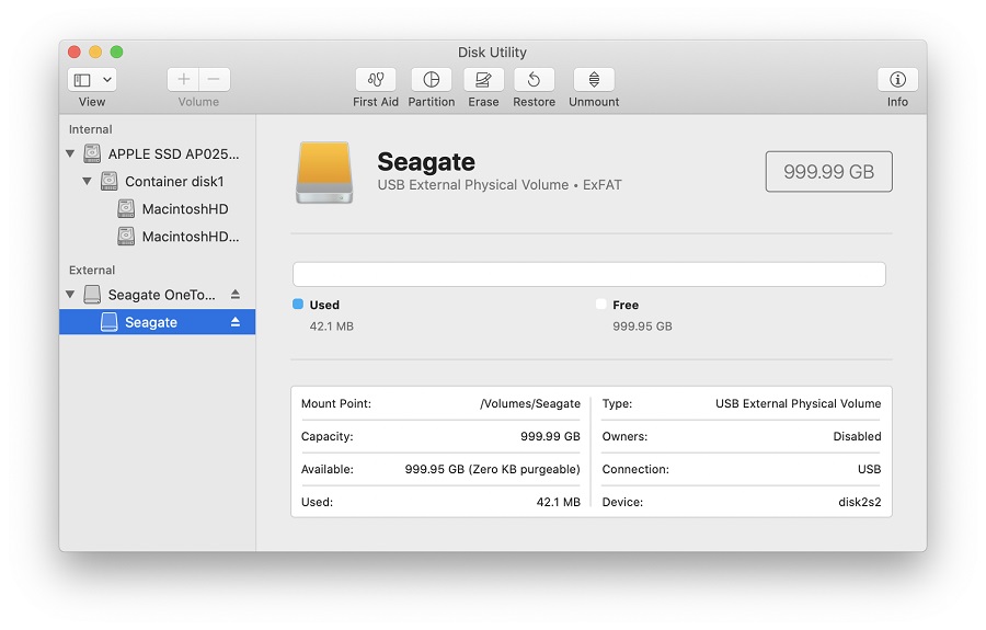 best way to format exfat for mac high sierra