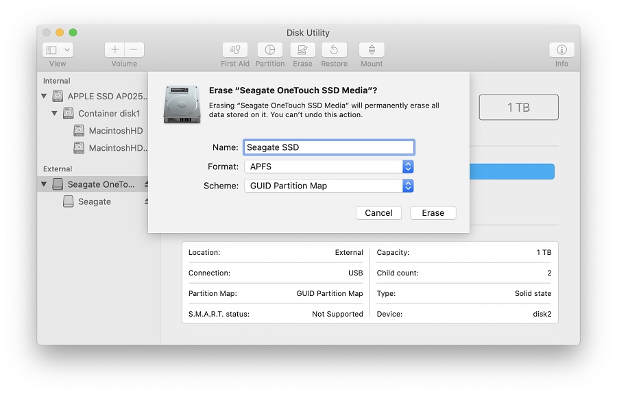 format seagate for mac sierra