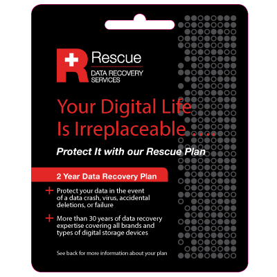 Rescue Data Recovery Hangtag 2 year