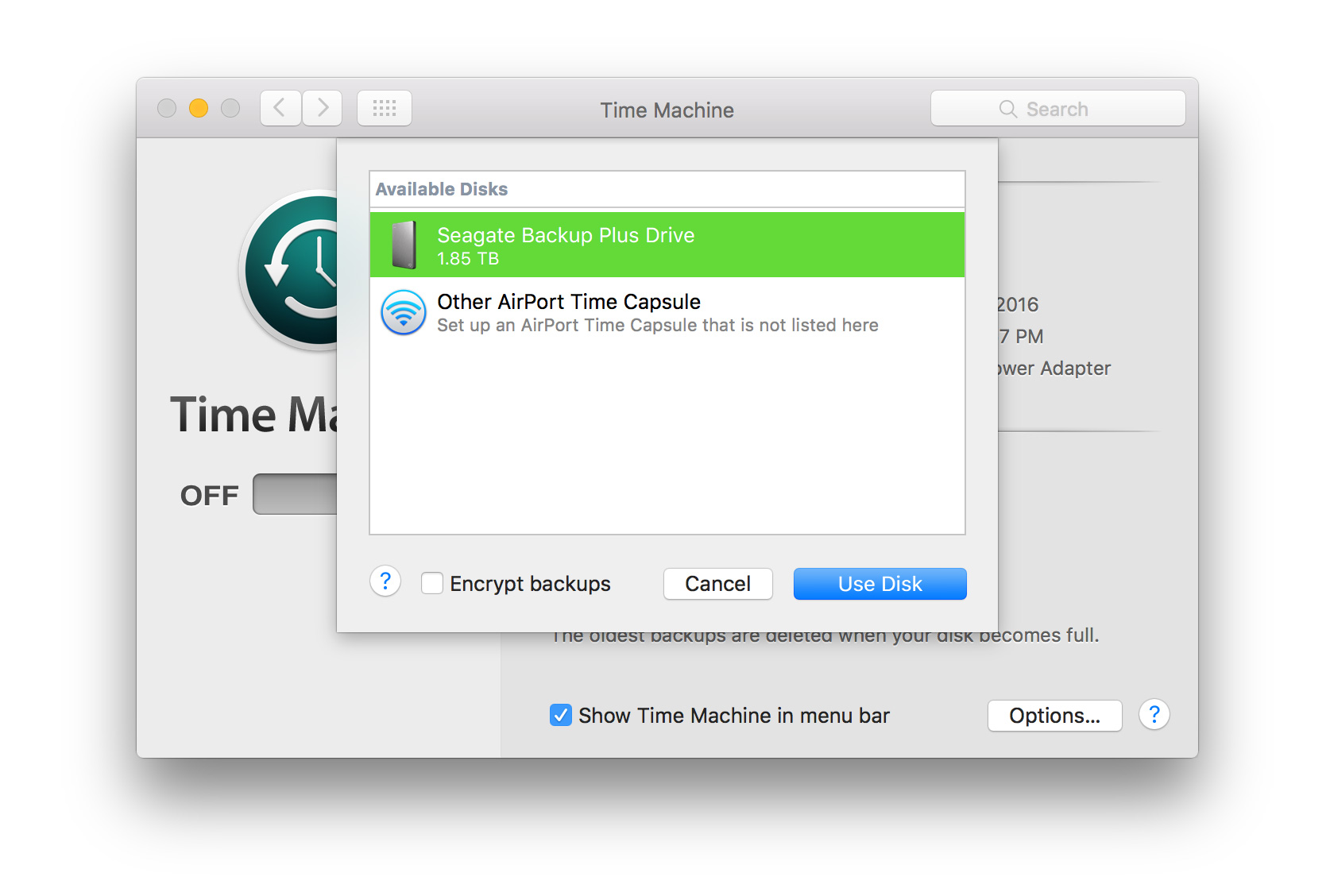 format external hard drive mac use time machine