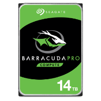 Изображение 3,5-дюймового жесткого диска Seagate BarraCuda Pro емкостью 14 ТБ для настольных ПК