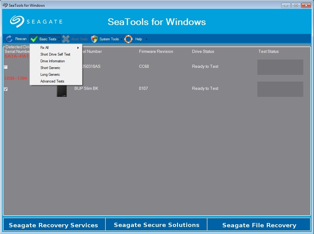 seagate tools for windows seagate tools for windows