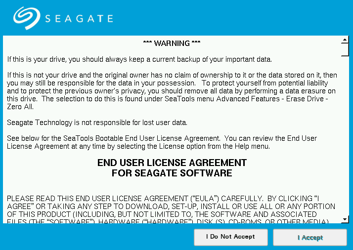 Seatools Bootableの使用方法 Seagate サポート 日本