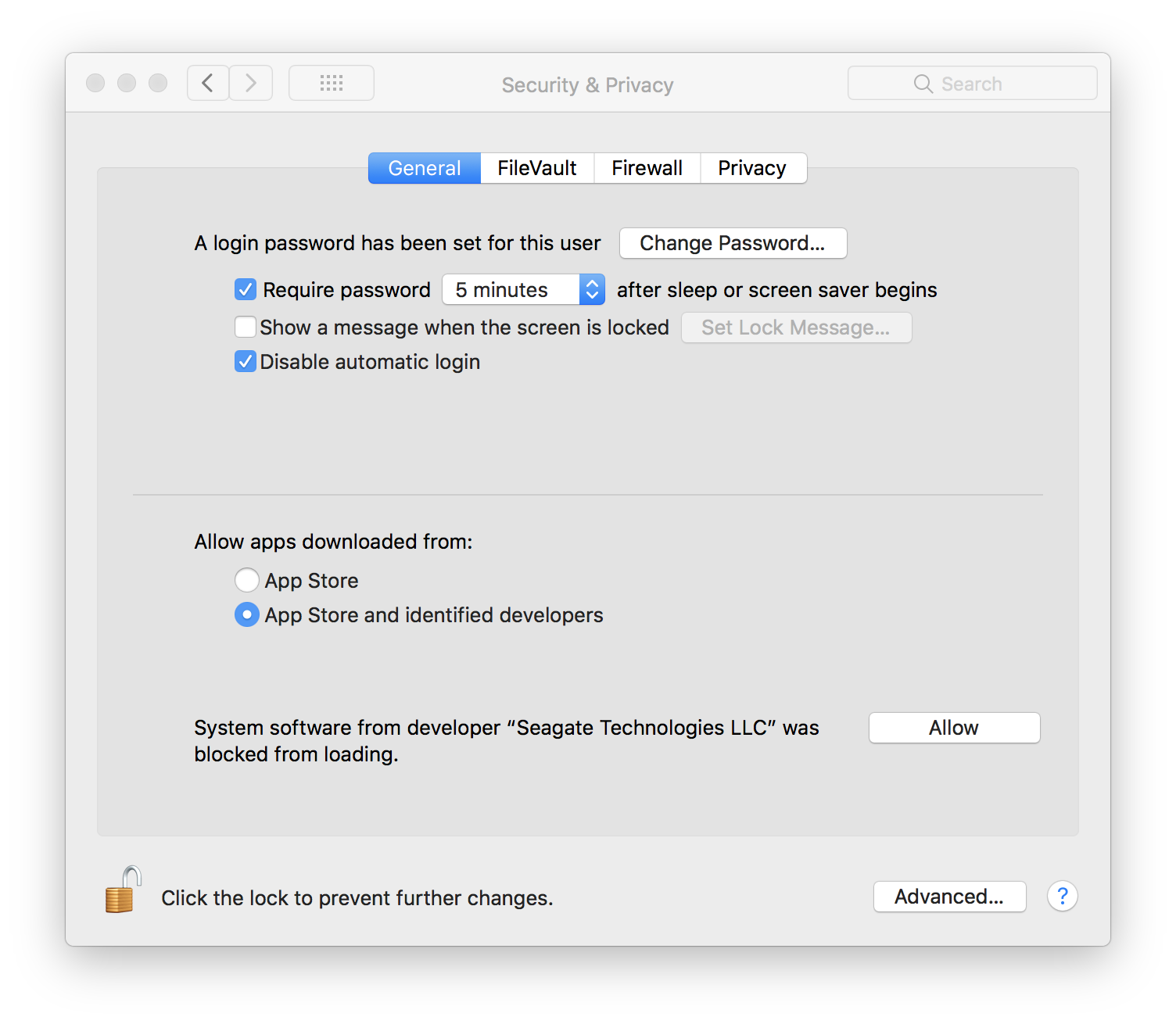 Seagate 软件在macos 系统中遭到拦截 Seagate 支持中国 Seagate 软件在macos 系统中遭到拦截 Seagate 支持中国
